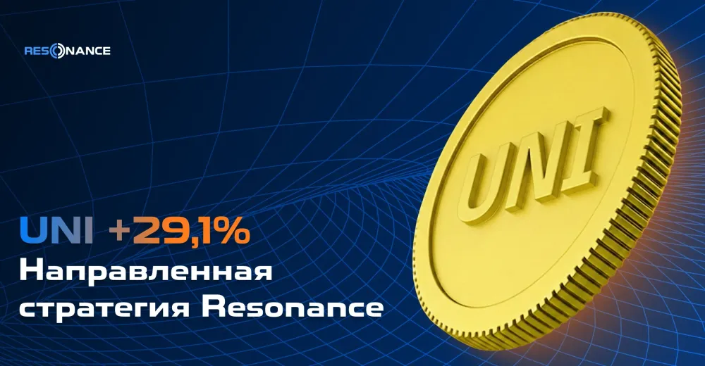 UNI +29,1% (Направленная стратегия Resonance)