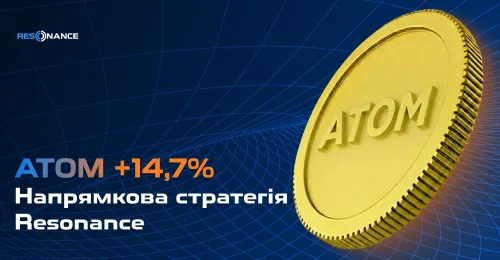 ATOM +14,7% (Напрямкова стратегія Resonance)